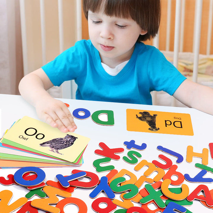 Magnetic Alphabet Matching Game for Early Literacy Play