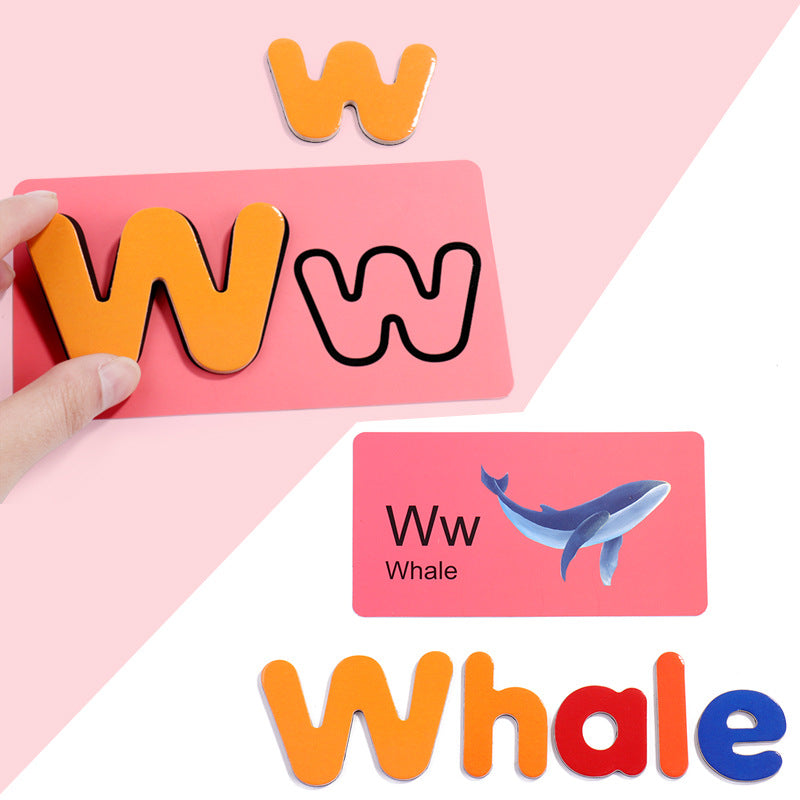 Magnetic Alphabet Matching Game for Early Literacy Play