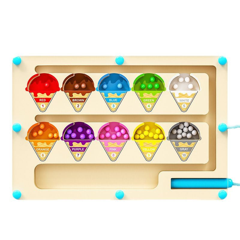 Children's Magnetic Maze Toy for Logic & Fine Motor Play