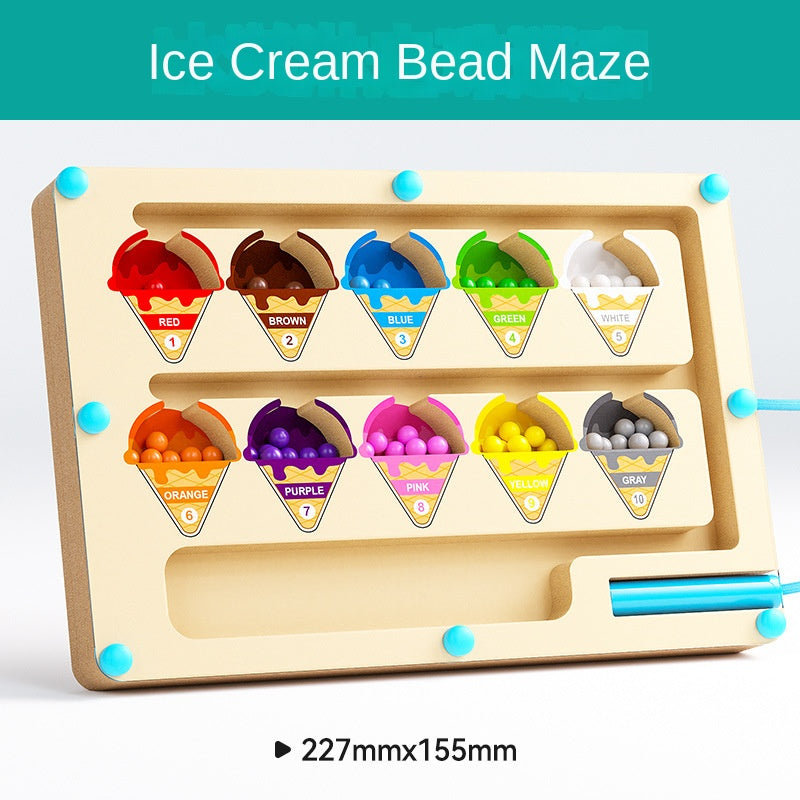 Children's Magnetic Maze Toy for Logic & Fine Motor Play