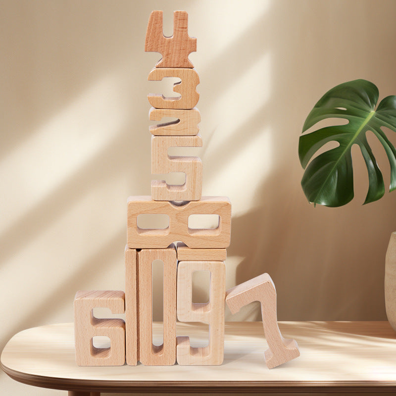 Montessori Wooden Number Blocks for Hands-On Math Play