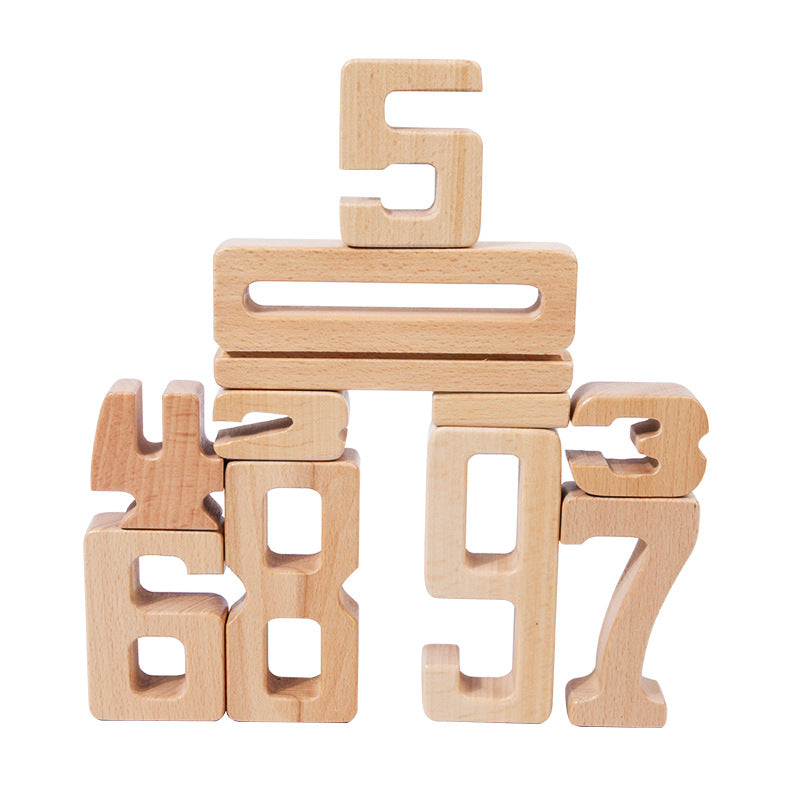 Montessori Wooden Number Blocks for Hands-On Math Play