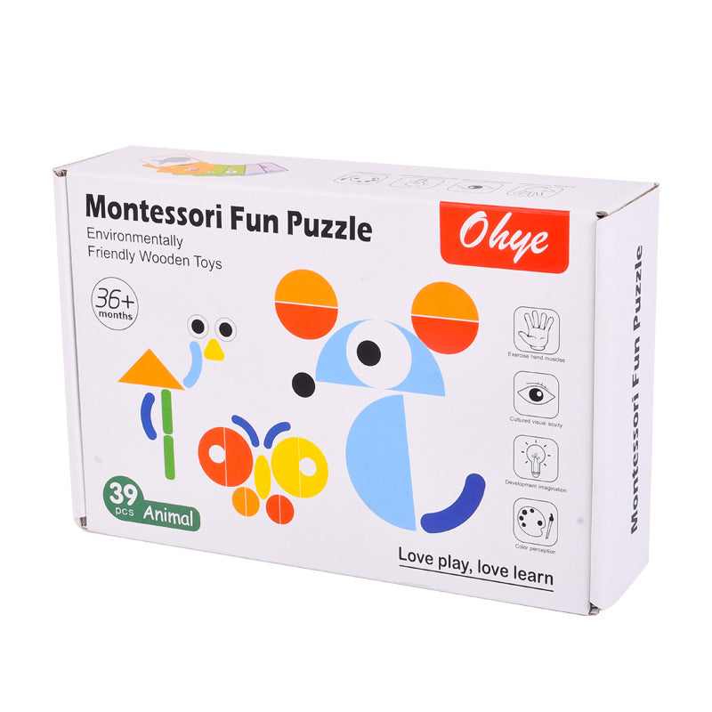 Montessori Animal Puzzle Board for Creative Learning