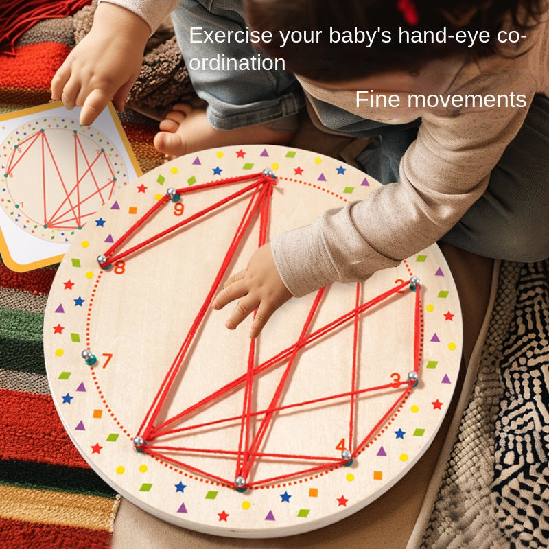 Montessori Peg Board Toy for Fine Motor Skills & Focus