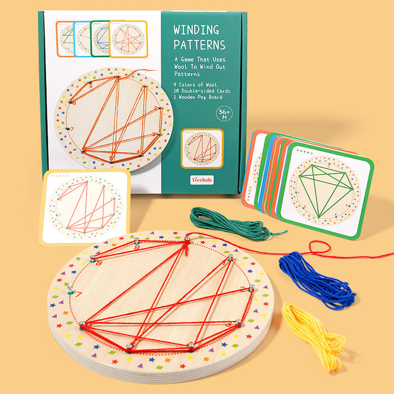 Montessori Peg Board Toy for Fine Motor Skills & Focus