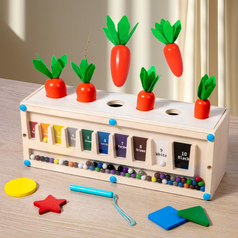 Wooden Activity Box for Hands-On Preschool Learning