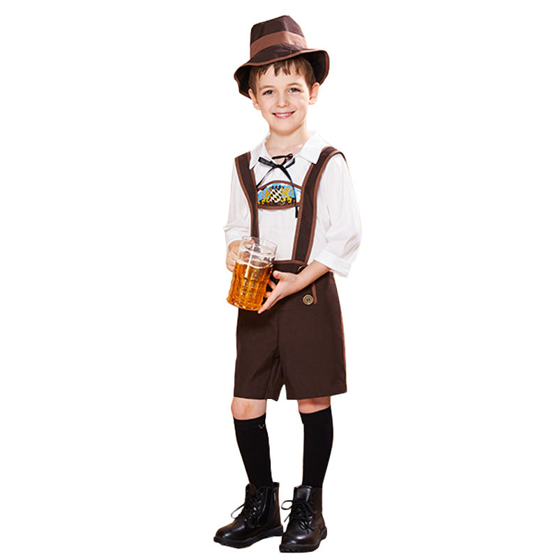 Children's Oktoberfest Costume Set With Alpine Hat