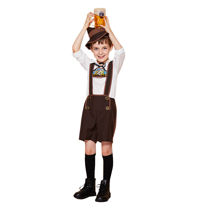 Children's Oktoberfest Costume Set With Alpine Hat