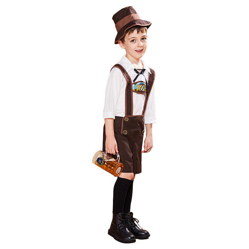 Children's Oktoberfest Costume Set With Alpine Hat