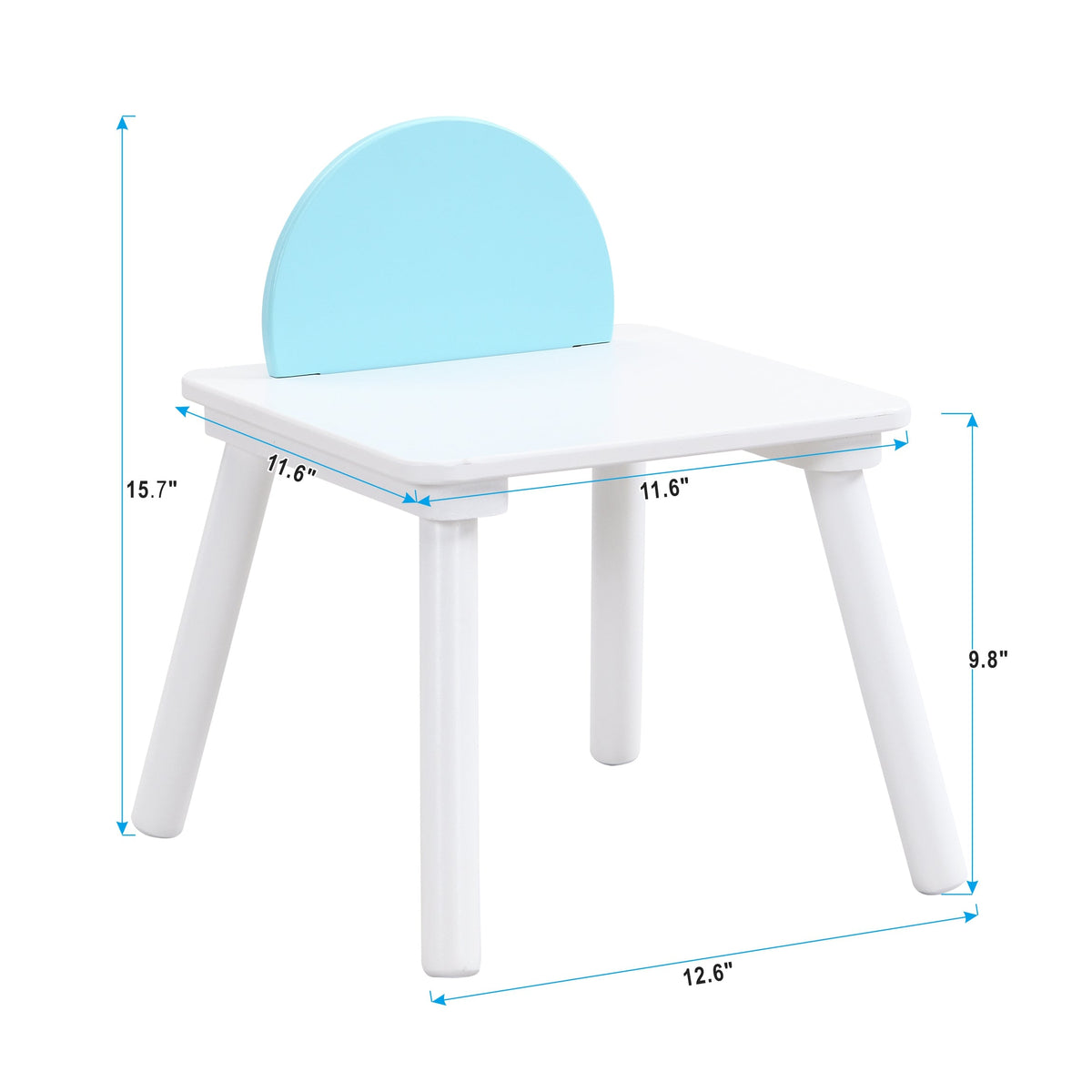 Kids Round Play Table with Under-Table Storage & 4 Chairs