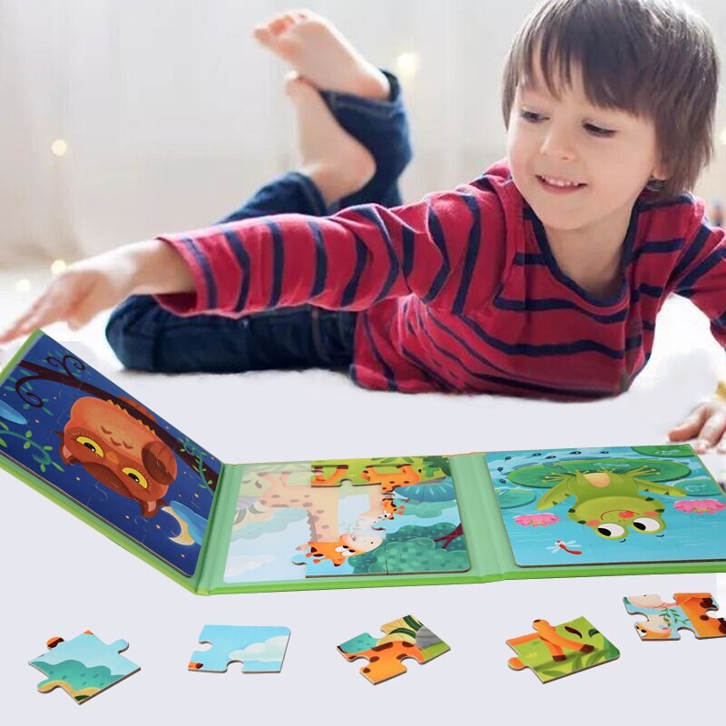 Progressive Magnetic Puzzle Set for Kids Ages 3-6