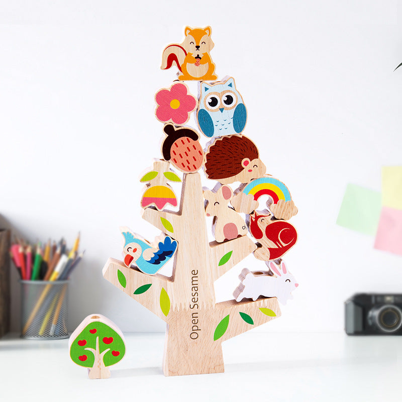 Wooden Montessori Puzzle Toy for Screen-Free Learning