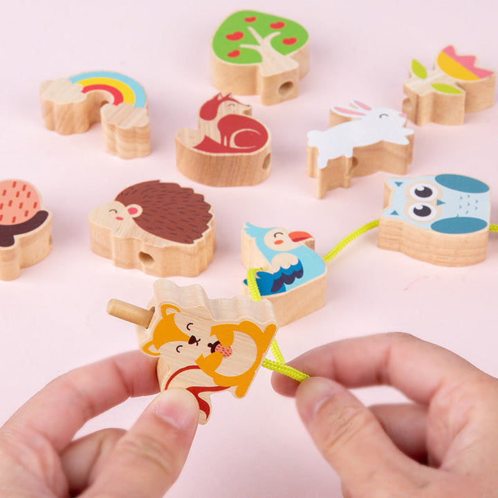 Wooden Montessori Puzzle Toy for Screen-Free Learning