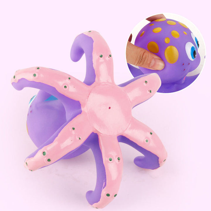 Children's Bath Toy Octopus Ring Toss Coordination Game
