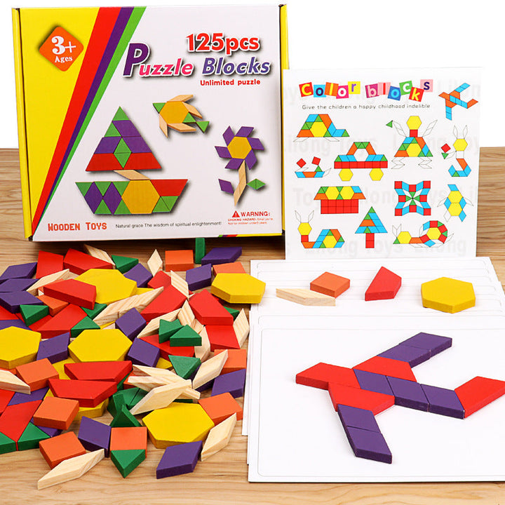 Wooden Tangram Puzzle Set for Creative Screen-Free Play