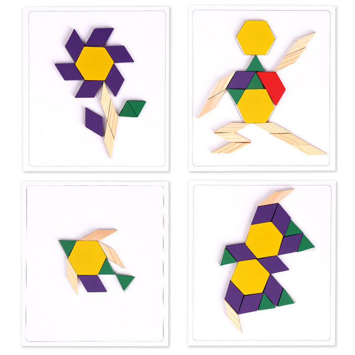 Wooden Tangram Puzzle Set for Creative Screen-Free Play