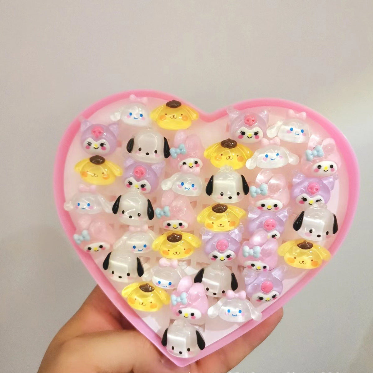Children's Cartoon Ring Set for Colorful Dress-Up Fun
