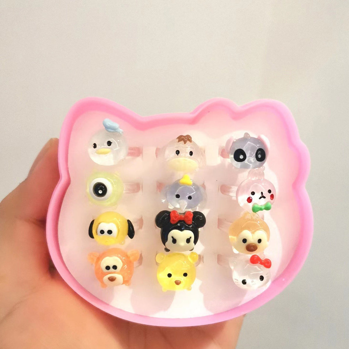 Children's Cartoon Ring Set for Colorful Dress-Up Fun