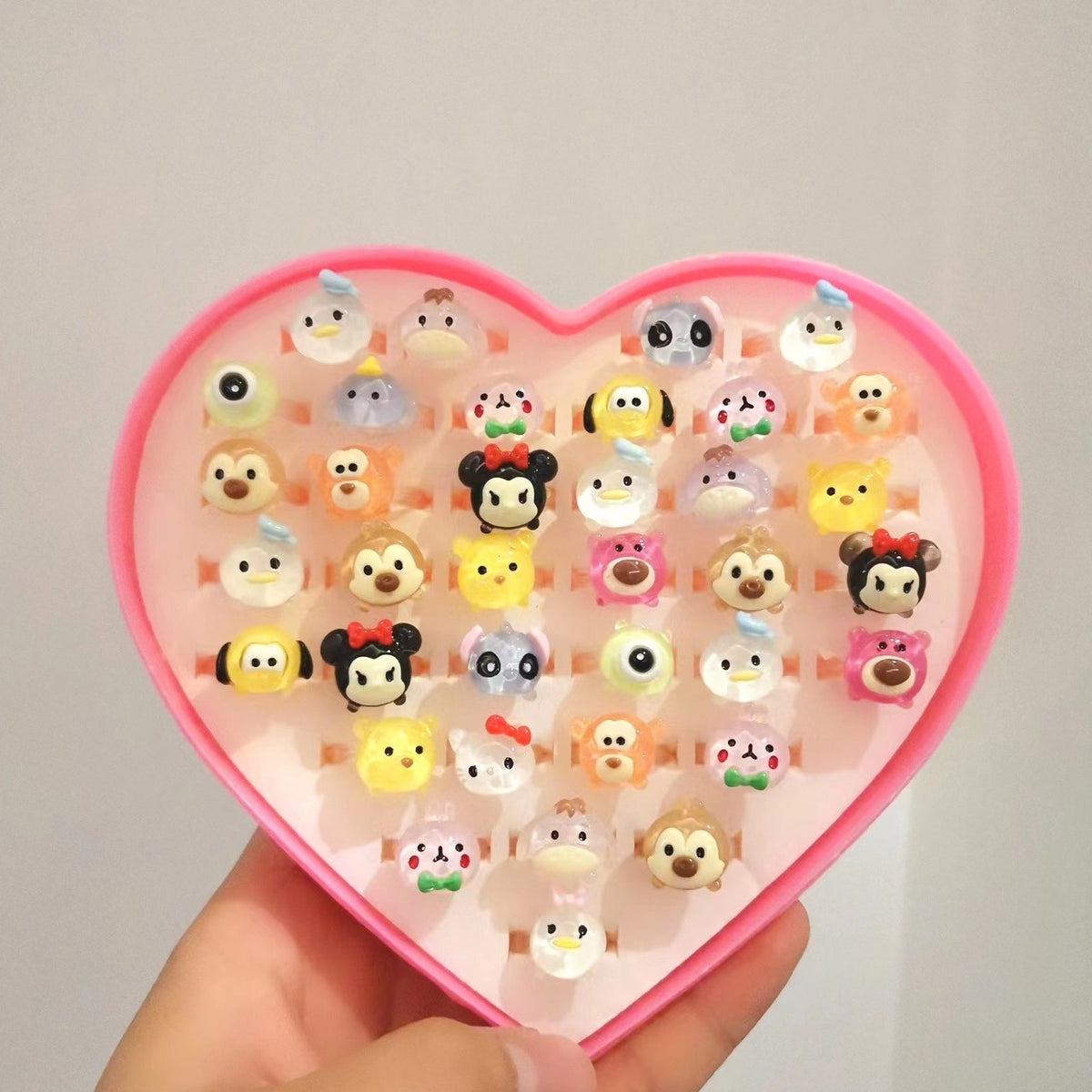 Children's Cartoon Ring Set for Colorful Dress-Up Fun