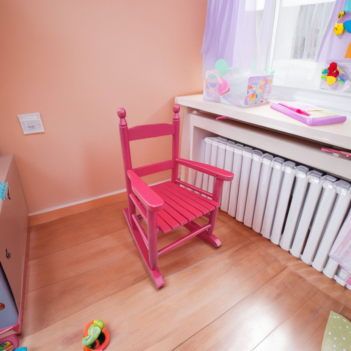 Kids Rocking Chair in Solid Wood for Indoor or Outdoor