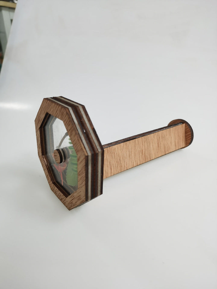 Children's Wooden Kaleidoscope for Screen-Free Nature Play