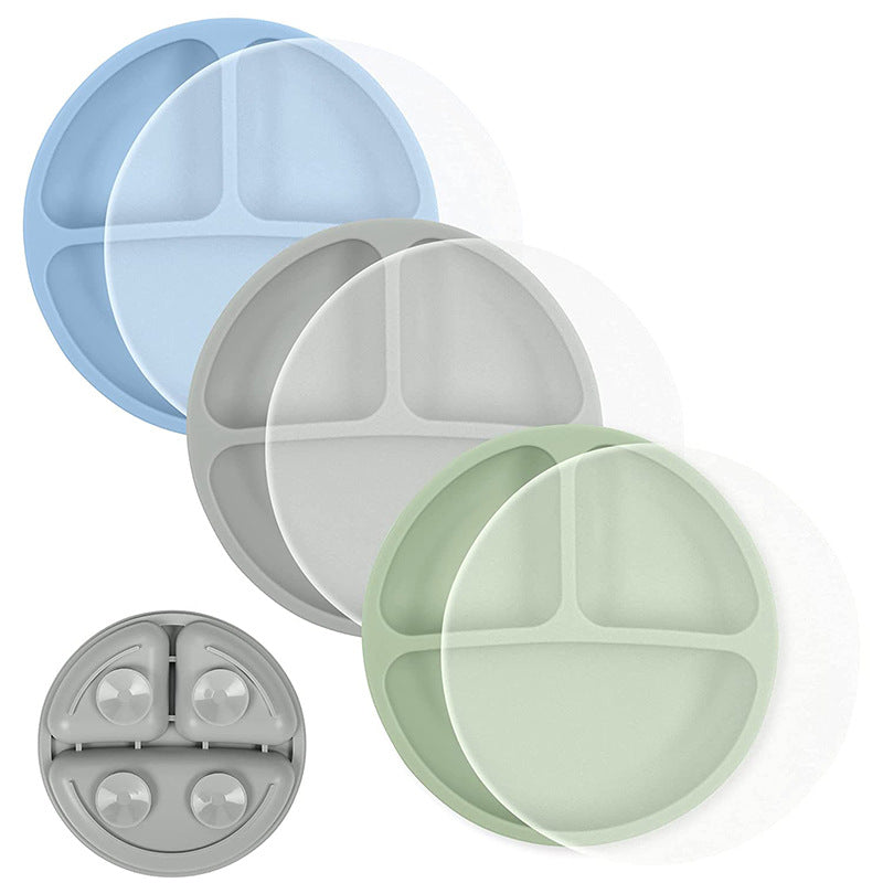 Silicone Toddler Plate with Strong Suction for Meals
