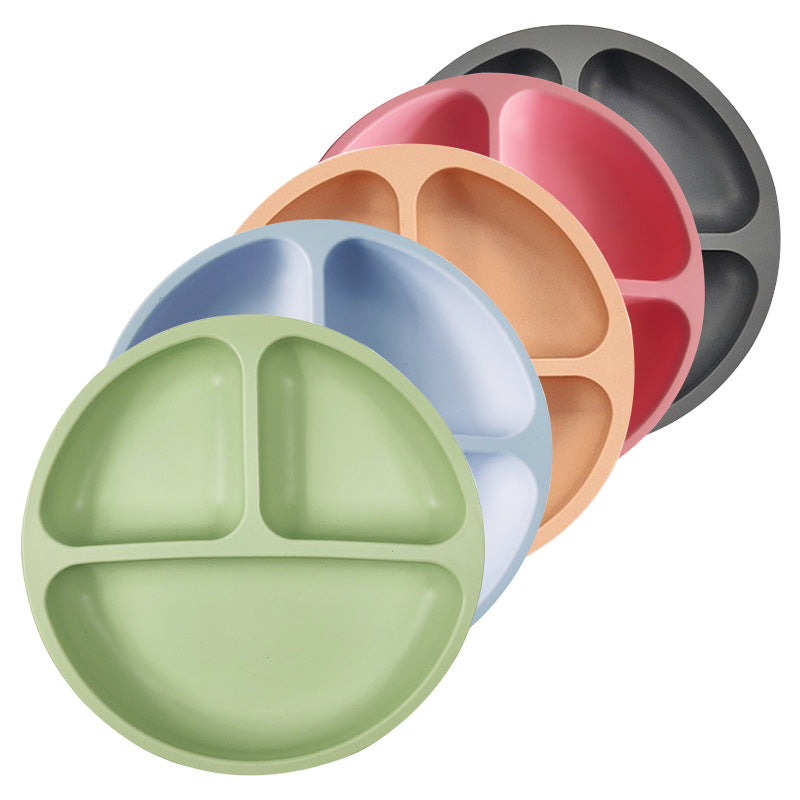 Silicone Toddler Plate with Strong Suction for Meals