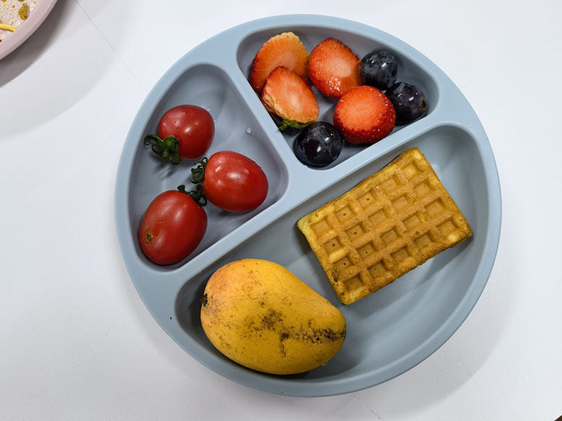 Silicone Toddler Plate with Strong Suction for Meals
