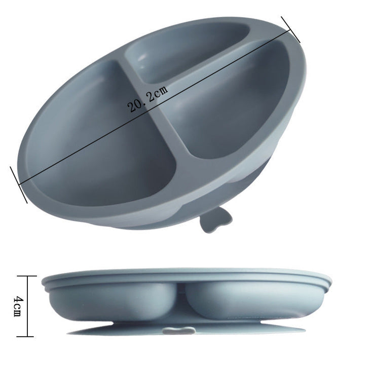 Silicone Toddler Plate with Strong Suction for Meals