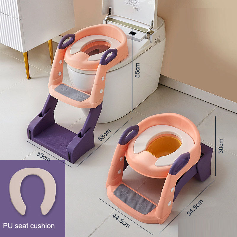 Toilet Training Seat with Adjustable Steps for Toddlers