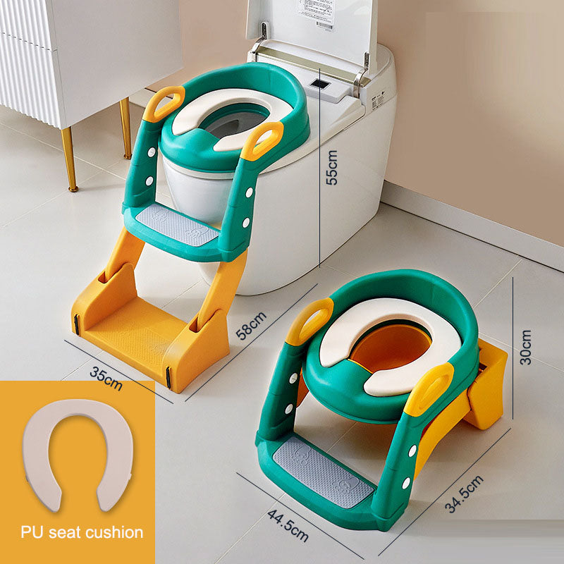 Toilet Training Seat with Adjustable Steps for Toddlers