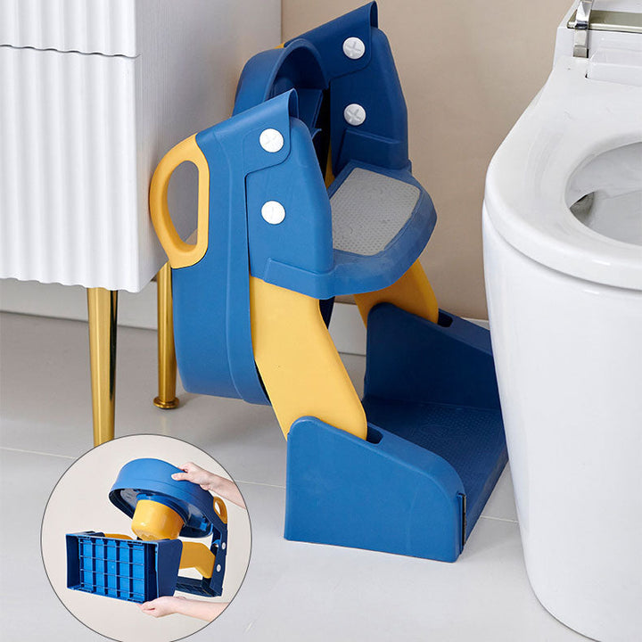 Toilet Training Seat with Adjustable Steps for Toddlers