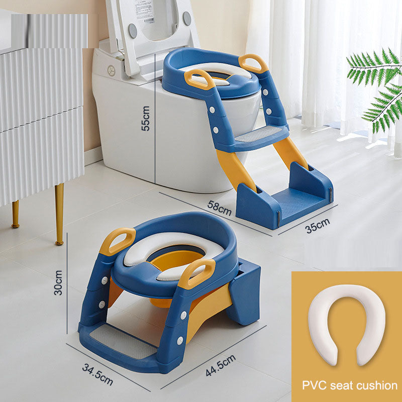 Toilet Training Seat with Adjustable Steps for Toddlers