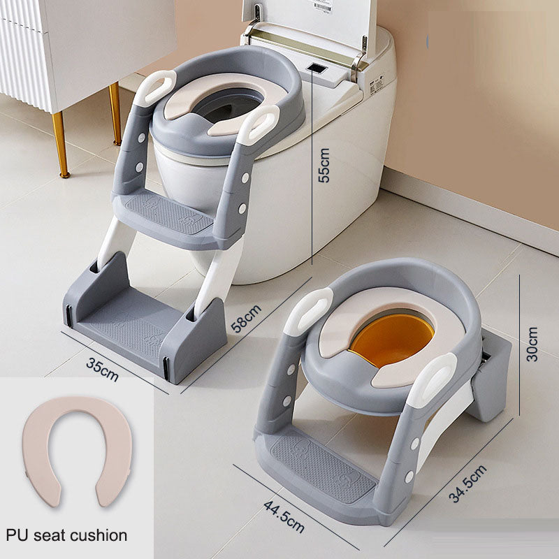 Toilet Training Seat with Adjustable Steps for Toddlers