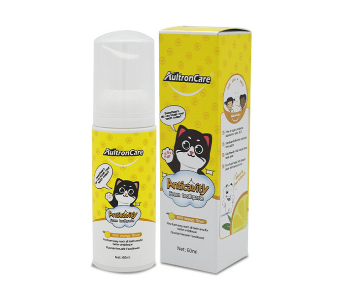 Children's Foam Toothpaste With Mild Orange Flavor