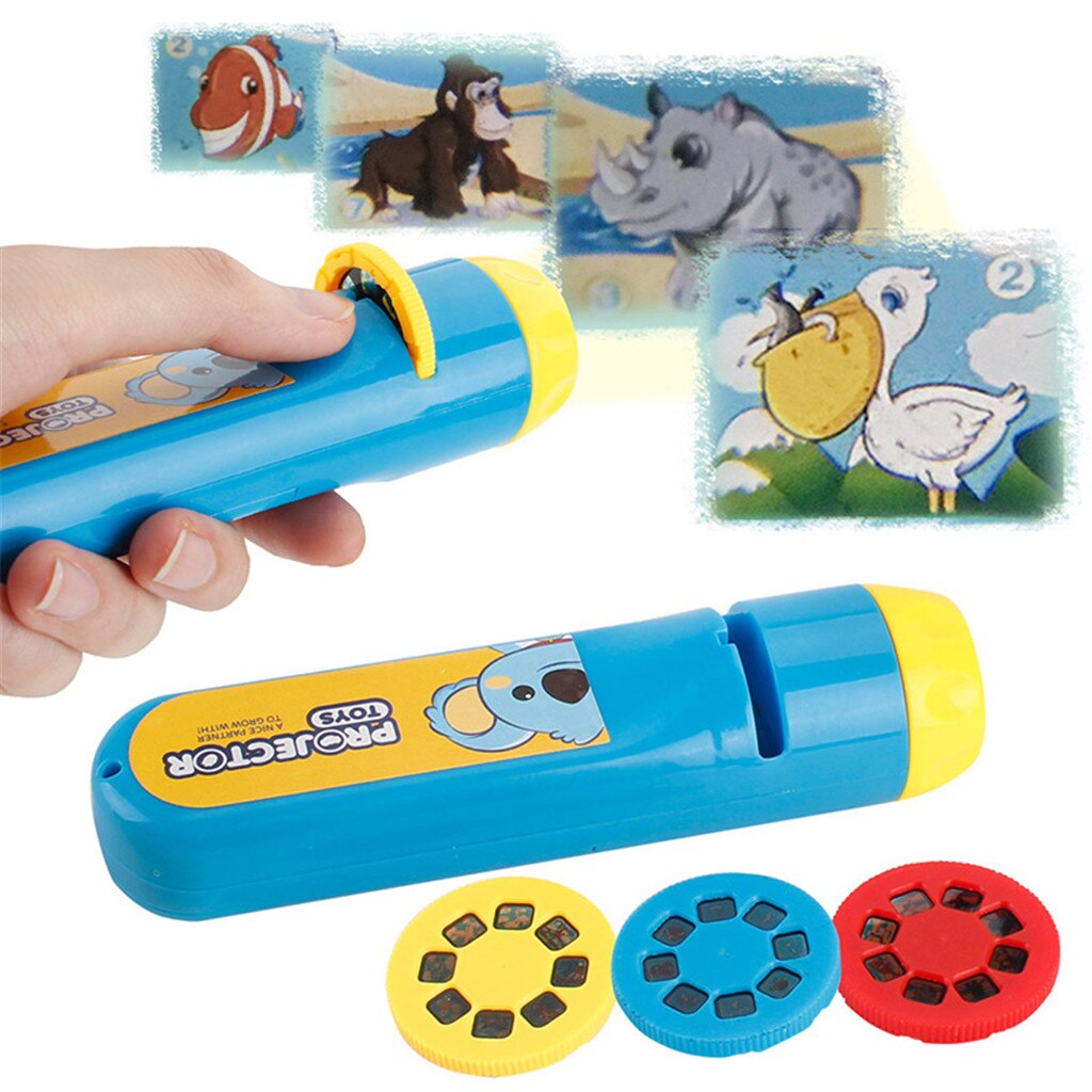 Kids Toy Projector Flashlight for Screen-Free Learning