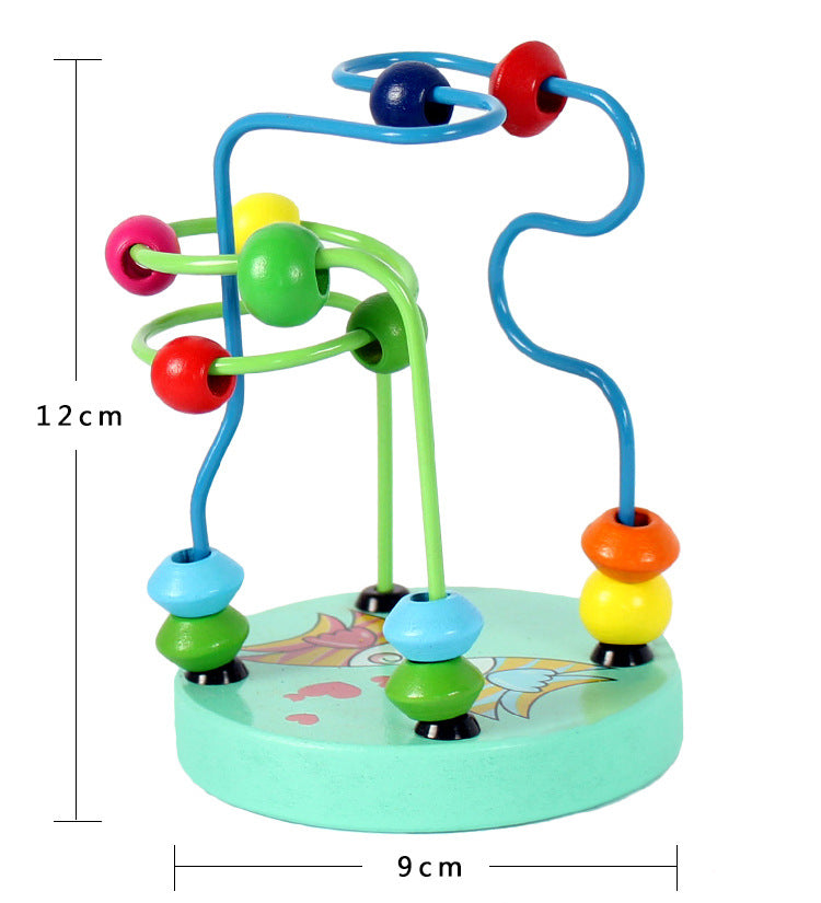 Wooden Bead Maze Toy for Fine-Motor Learning Play