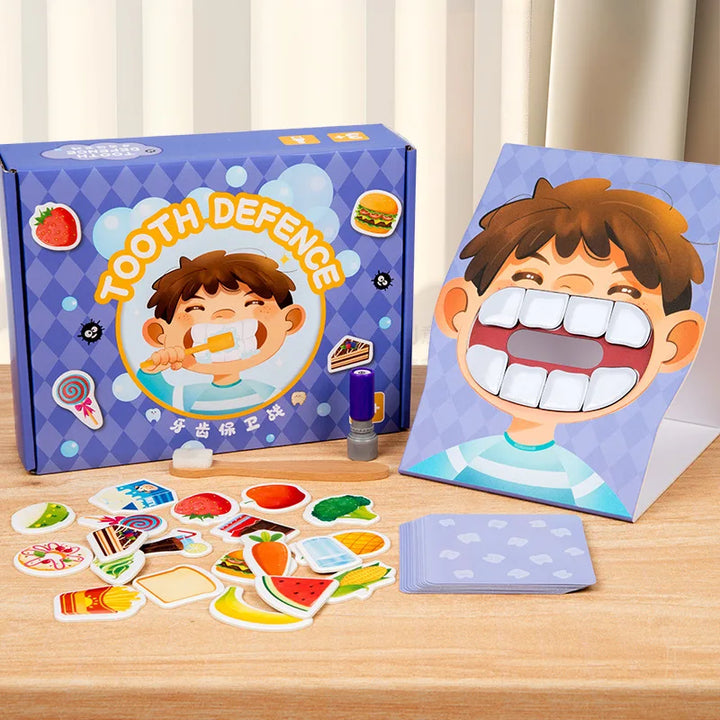 Children's Tooth Brushing Board Game for Healthy Habits