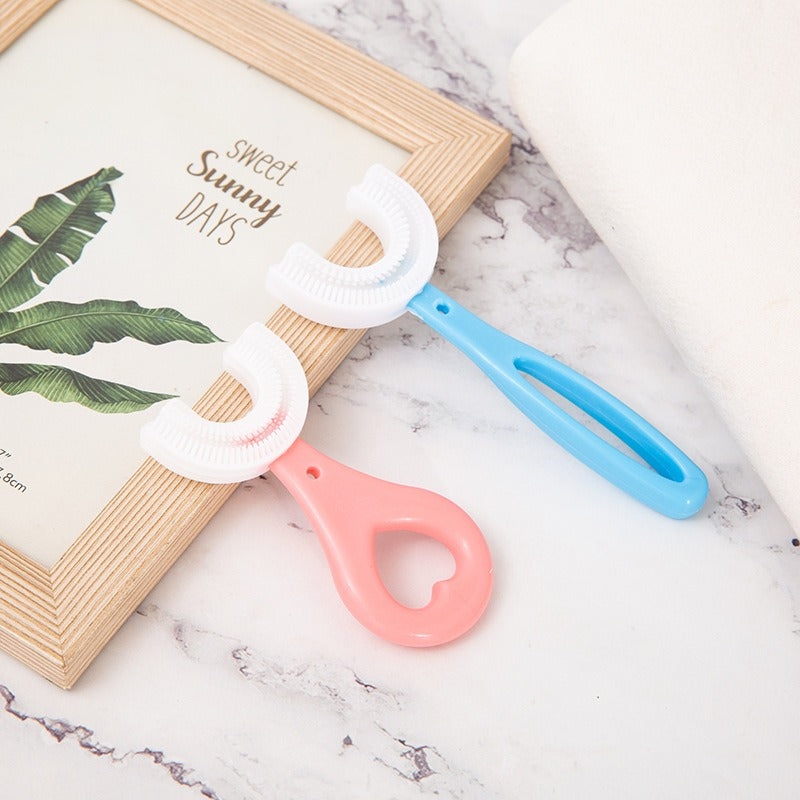 U-Shaped Children’s Toothbrush for Easier Brushing