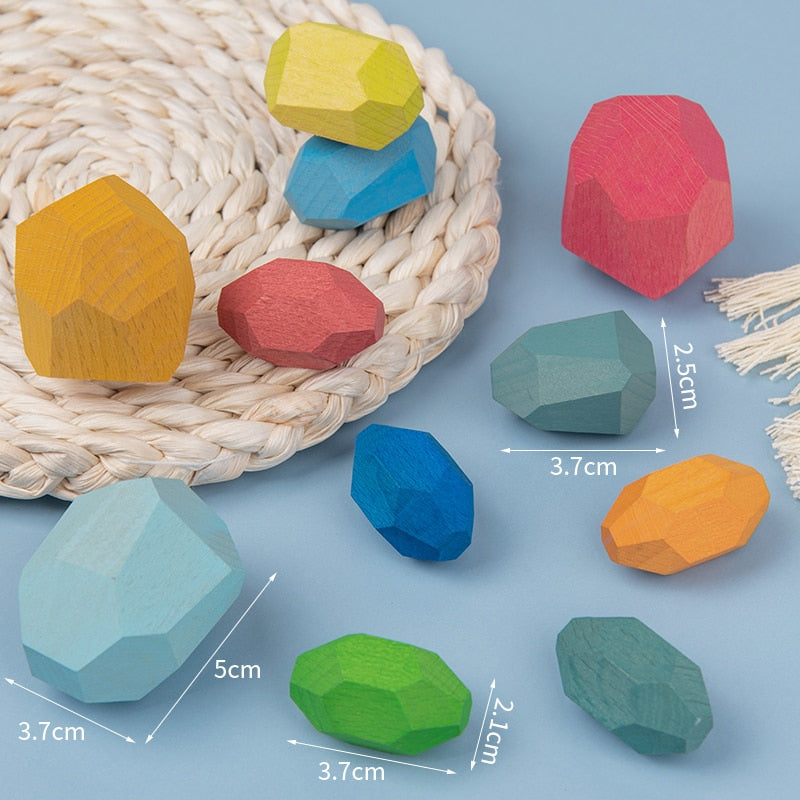 Wooden Stacking Stones for Screen-Free Creative Play