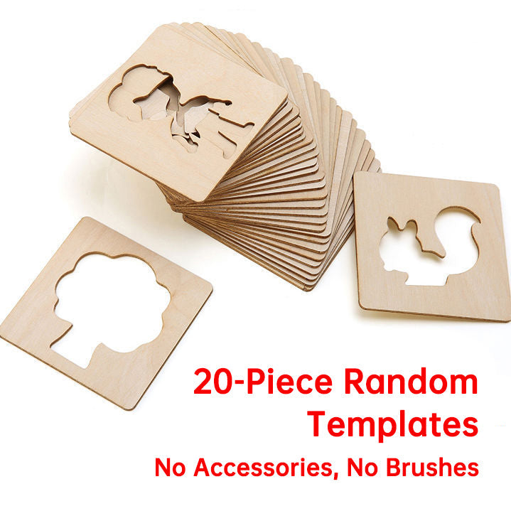 Wooden Drawing Stencils for Easy Kids' Creative Play