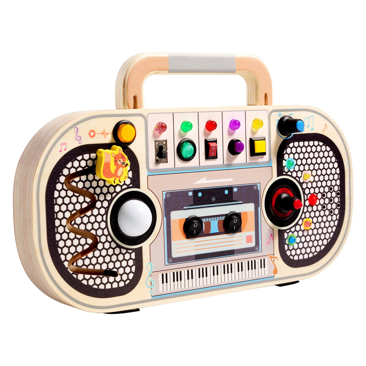 Wooden Music Activity Center for Screen-Free Play