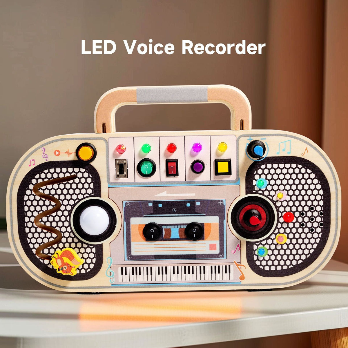 Wooden Music Activity Center for Screen-Free Play
