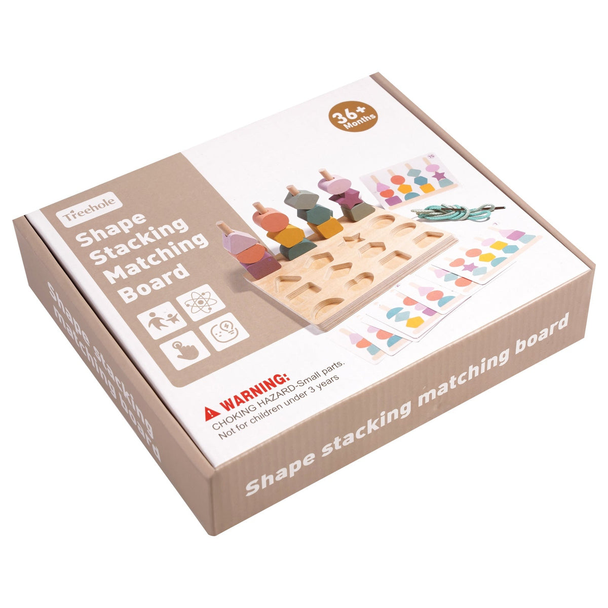 Wooden Shape Matching Toy for Screen-Free Learning