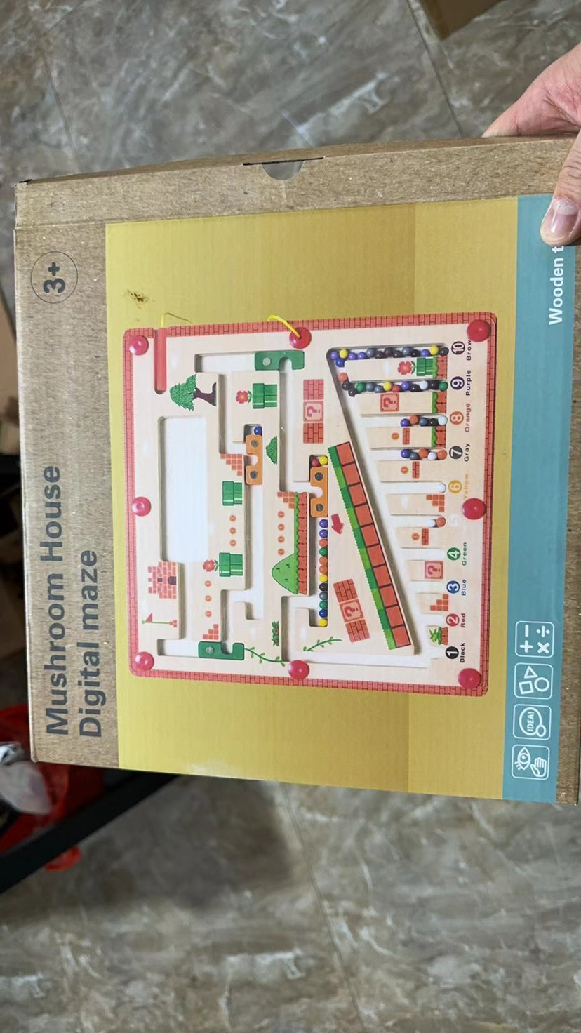Wooden Counting Board for Screen-Free Learning Play