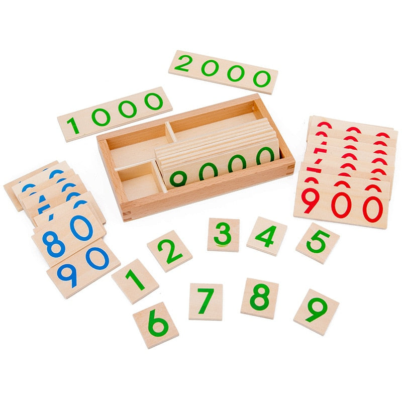 Montessori Number Cards for Hands-On Place Value Math