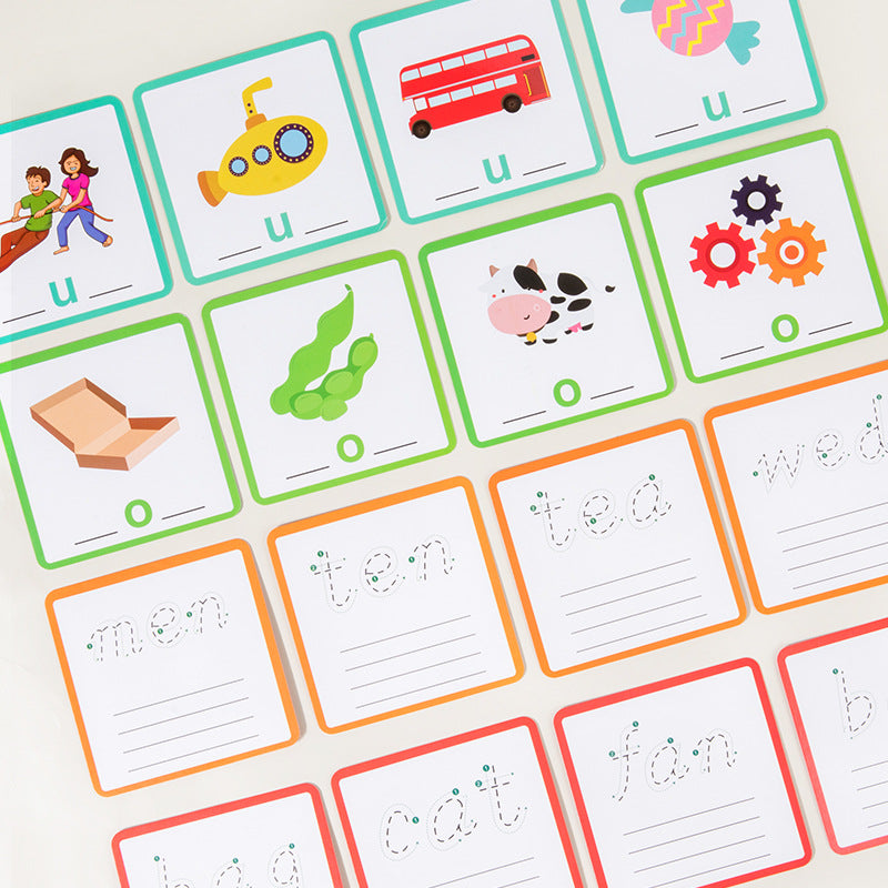 Wooden Word Building Game for Early Spelling Practice