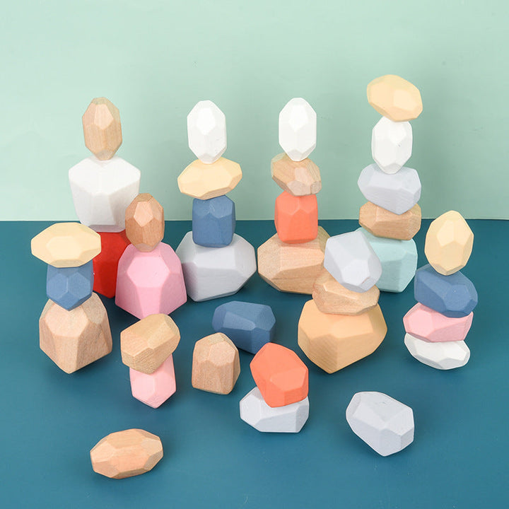 Wooden Rainbow Stacking Toy for Creative Learning Fun