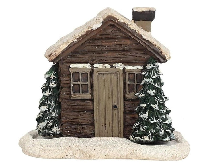 Ceramic Incense Burner Cabin for Cozy Winter Home Decor