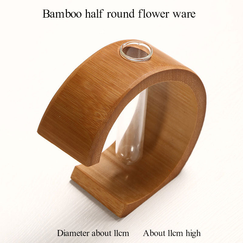 Bamboo Vase for Small-Space Natural Flower Displays
